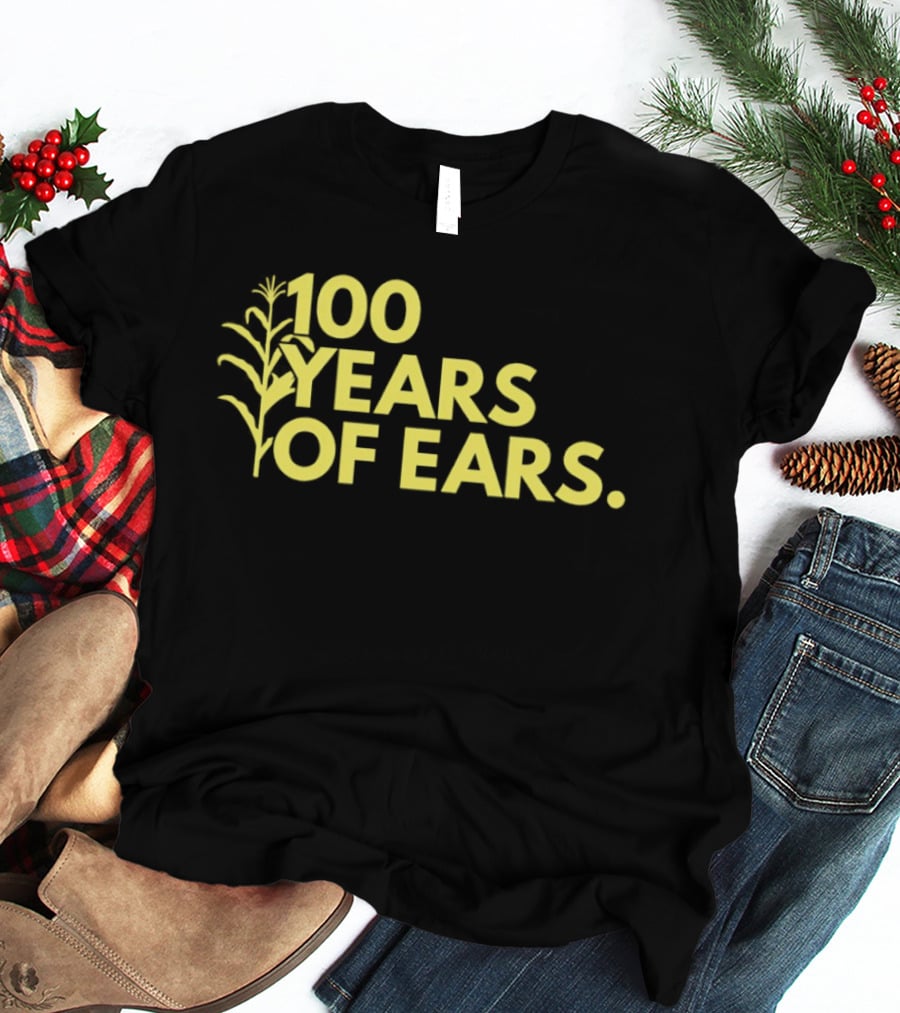 100 Years Of Ears Corn Stalk Centenary Celebration T-Shirt