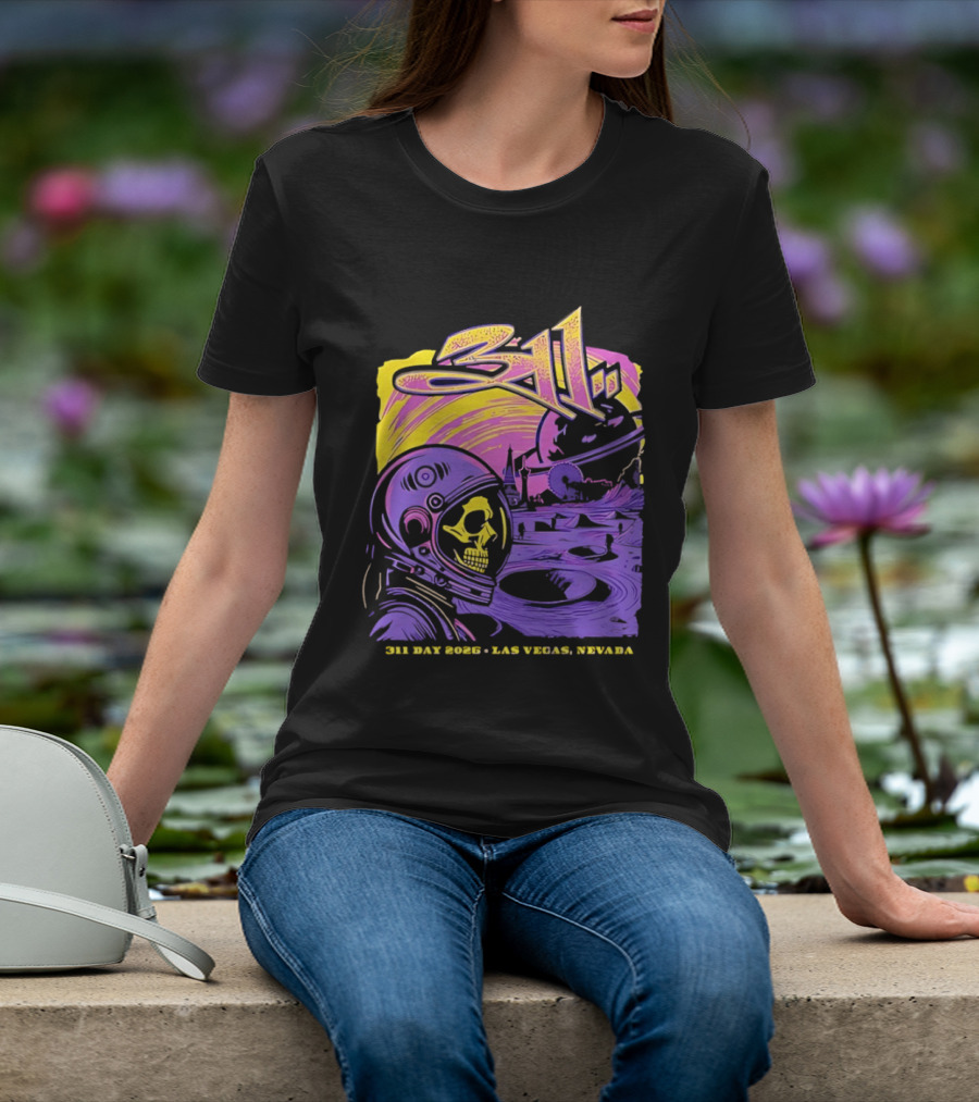311 Astronaut Skull Event Las Vegas Nevada 2026 T-Shirt