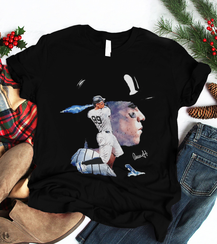 Aaron Judge New York Yankees Baseball Comic Art Jersey Number 99 T-Shirt
