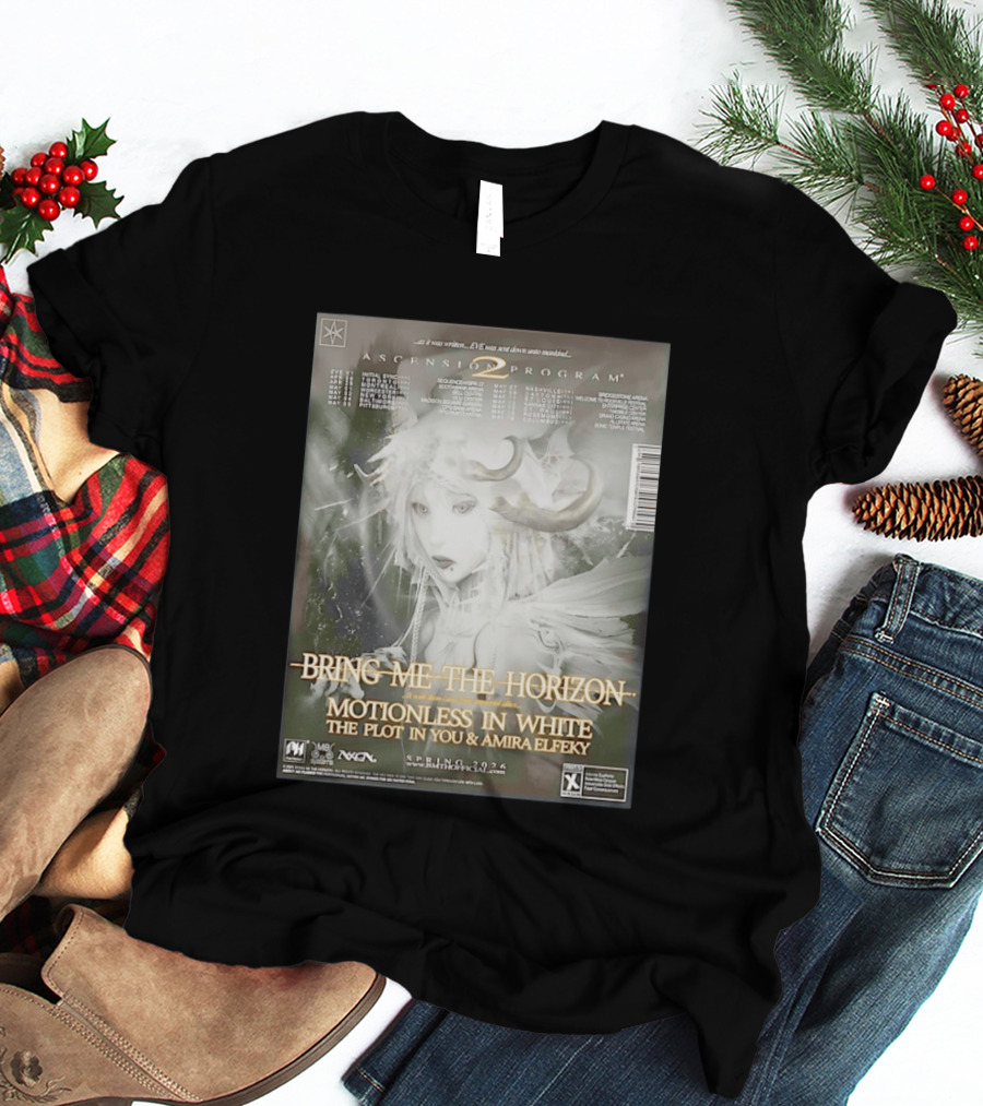 Bring Me The Horizon Ascension Program 2026 North America Tour Motionless In White The Plot In You Amira Elfeky Spring Dates T-Shirt
