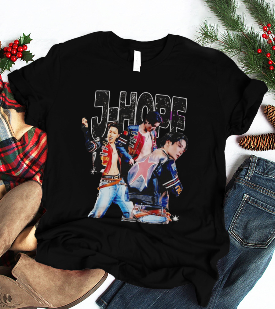 J Hope Korean Pop Star Vintage Jacket Aesthetic T-Shirt