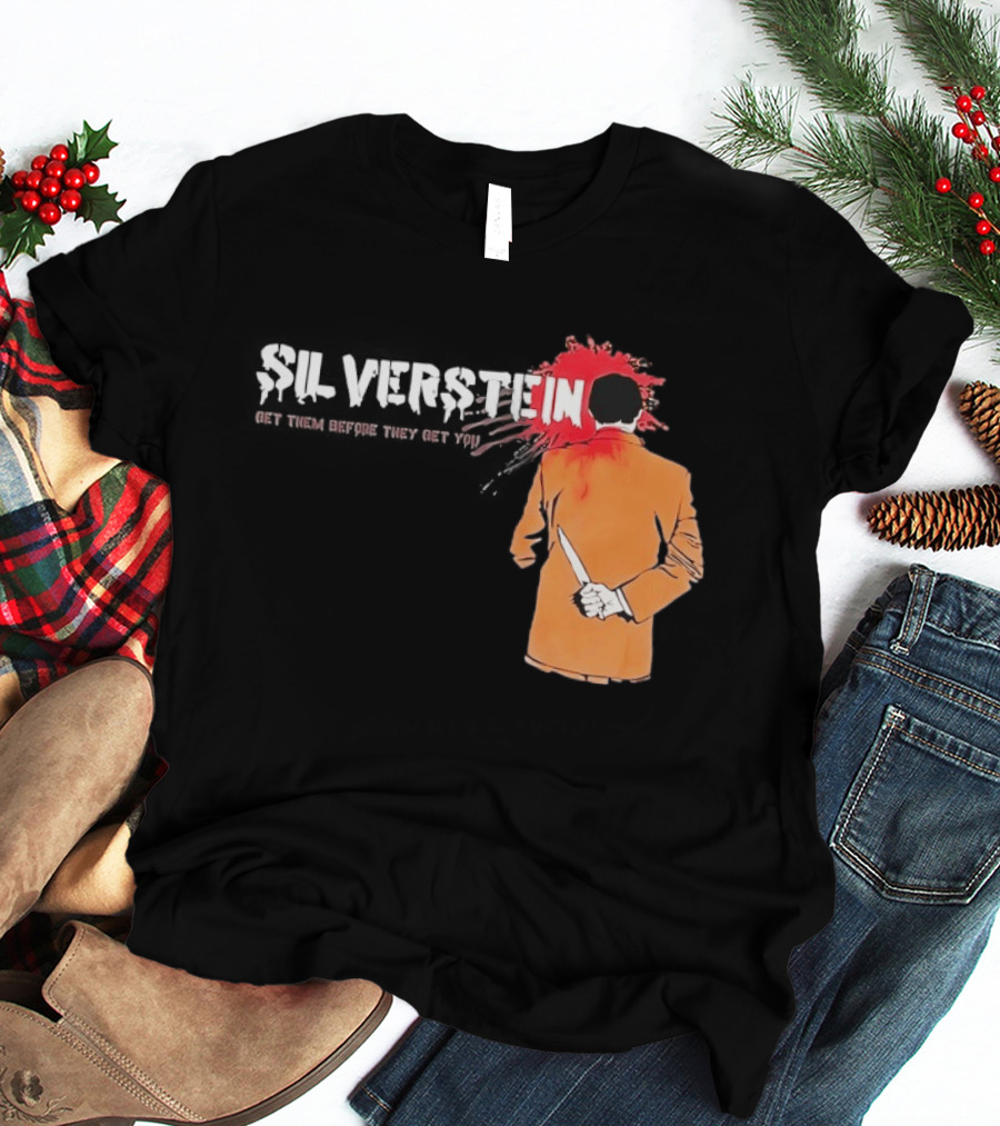 Silverstein Get Them Before They Get You Knife And Bloodstain T-Shirt