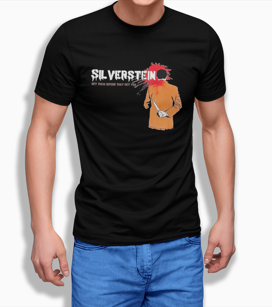 Silverstein Get Them Before They Get You Knife And Bloodstain T-Shirt