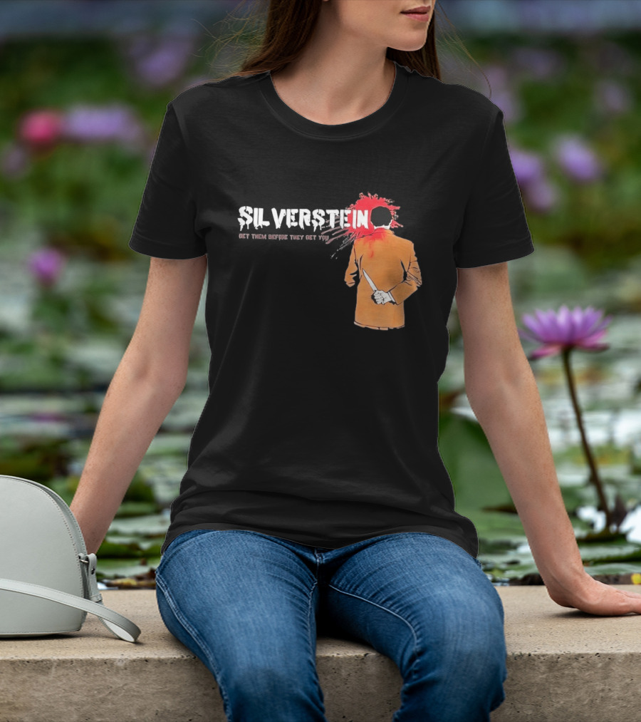 Silverstein Get Them Before They Get You Knife And Bloodstain T-Shirt