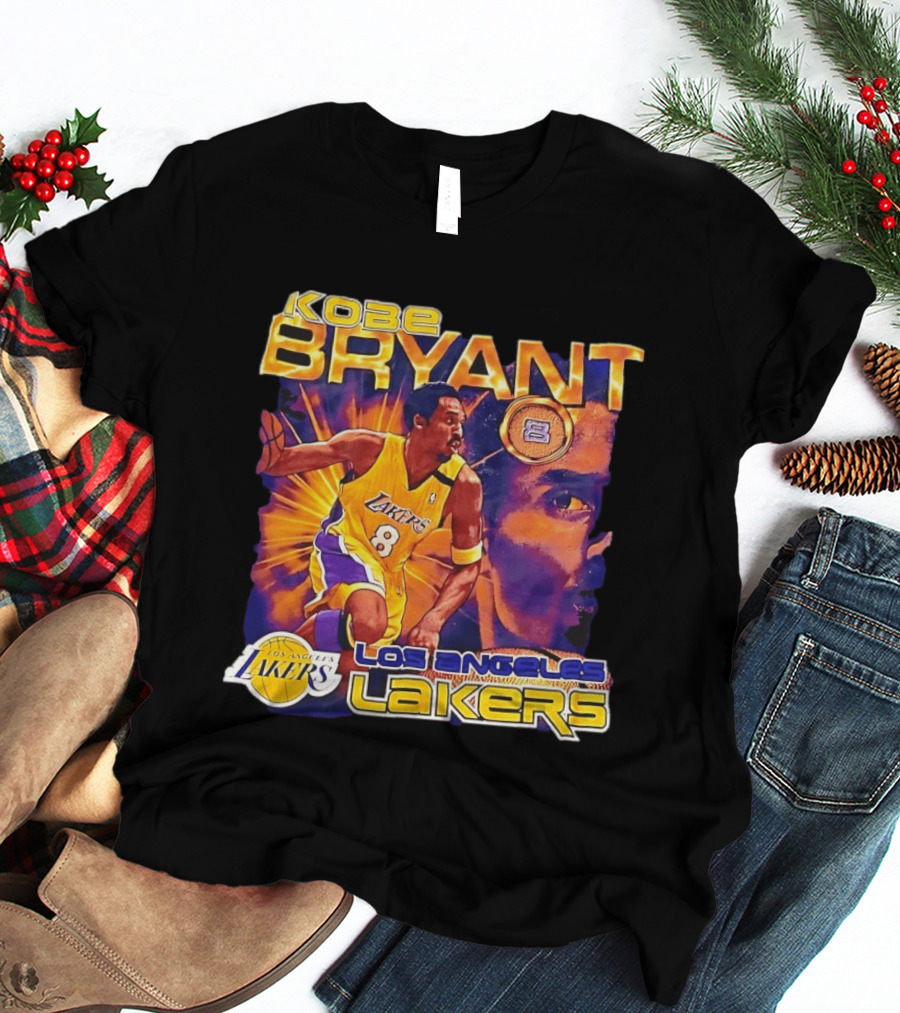 Kobe Bryant Los Angeles Lakers 8 Coin Lakers T-Shirt