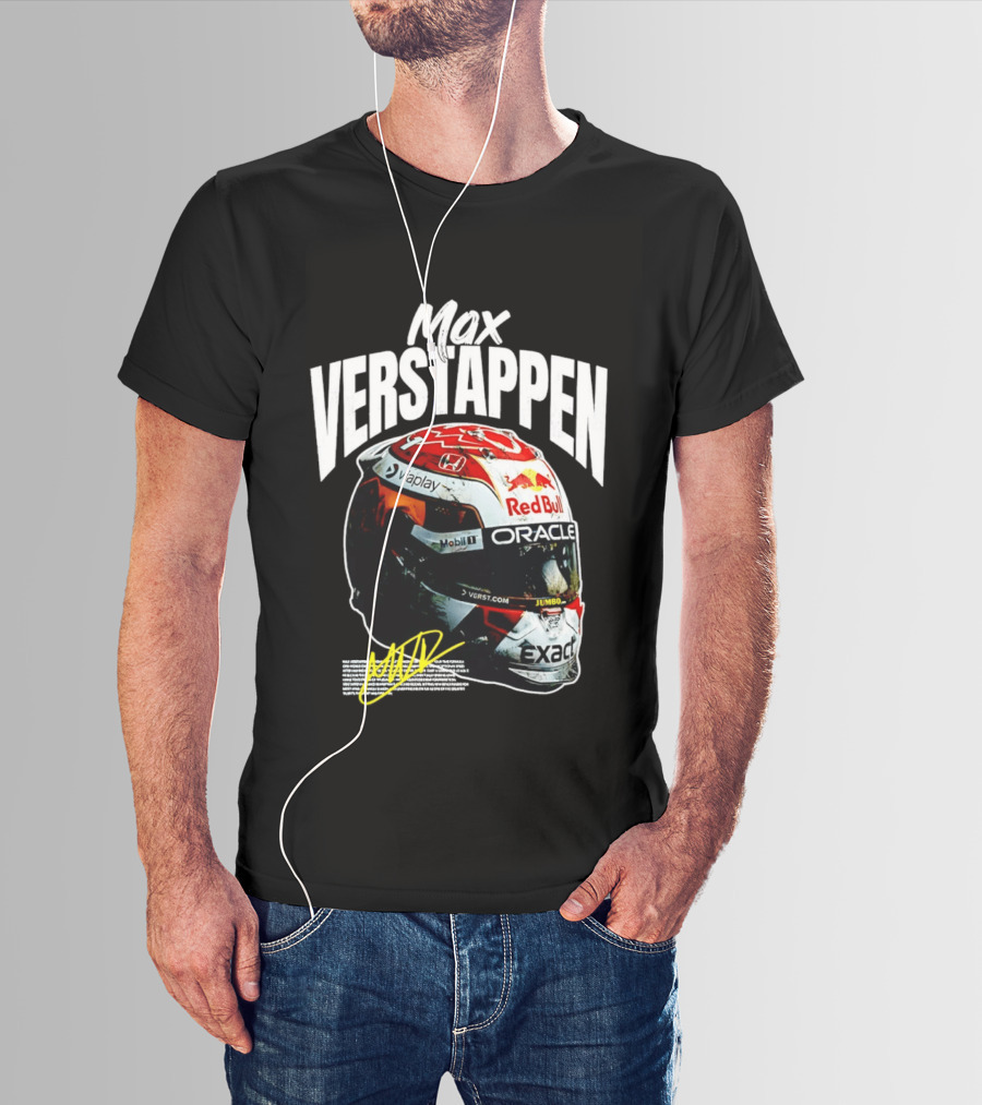 Max Verstappen Red Bull Oracle Racing Helmet T-Shirt