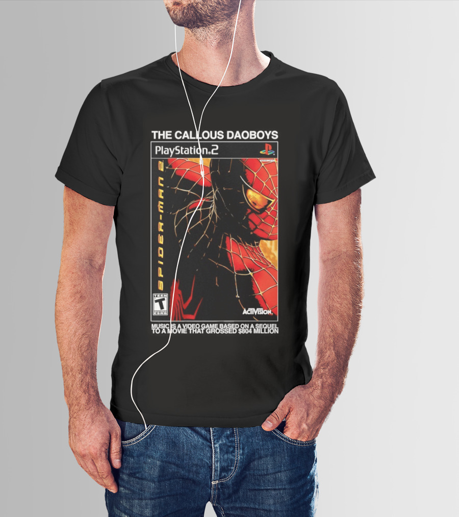 The Callous Daoboys PlayStation Spider Man 2 Activision Video Game Sequel T-Shirt