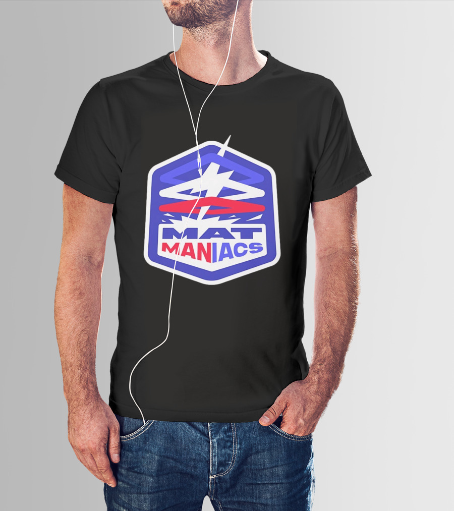 Mat Maniacs Wrestling Team Hexagon T-Shirt