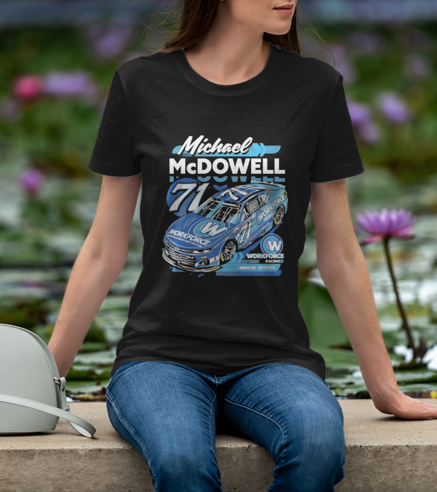 Michael McDowell 71 Workforce NASCAR Spire Motorsports Chevrolet Camaro ZL1 T-Shirt