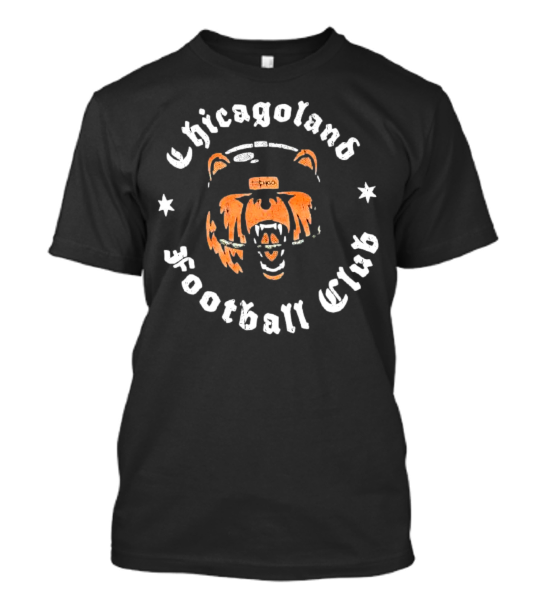 Chicagoland Football Club Bear Face Logo Vintage Style T-Shirt