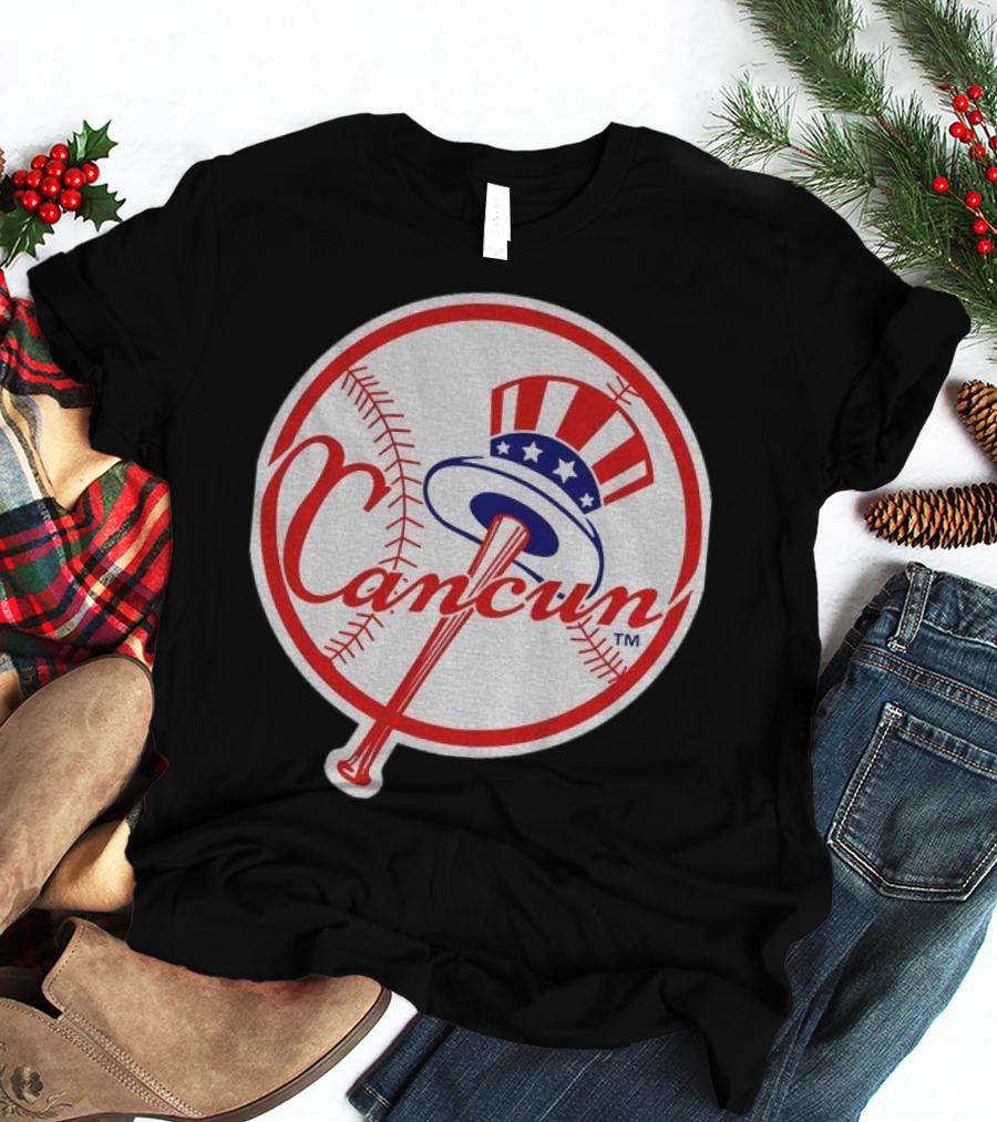 New York Yankees Cancun Baseball Parody With Funny Twist T-Shirt