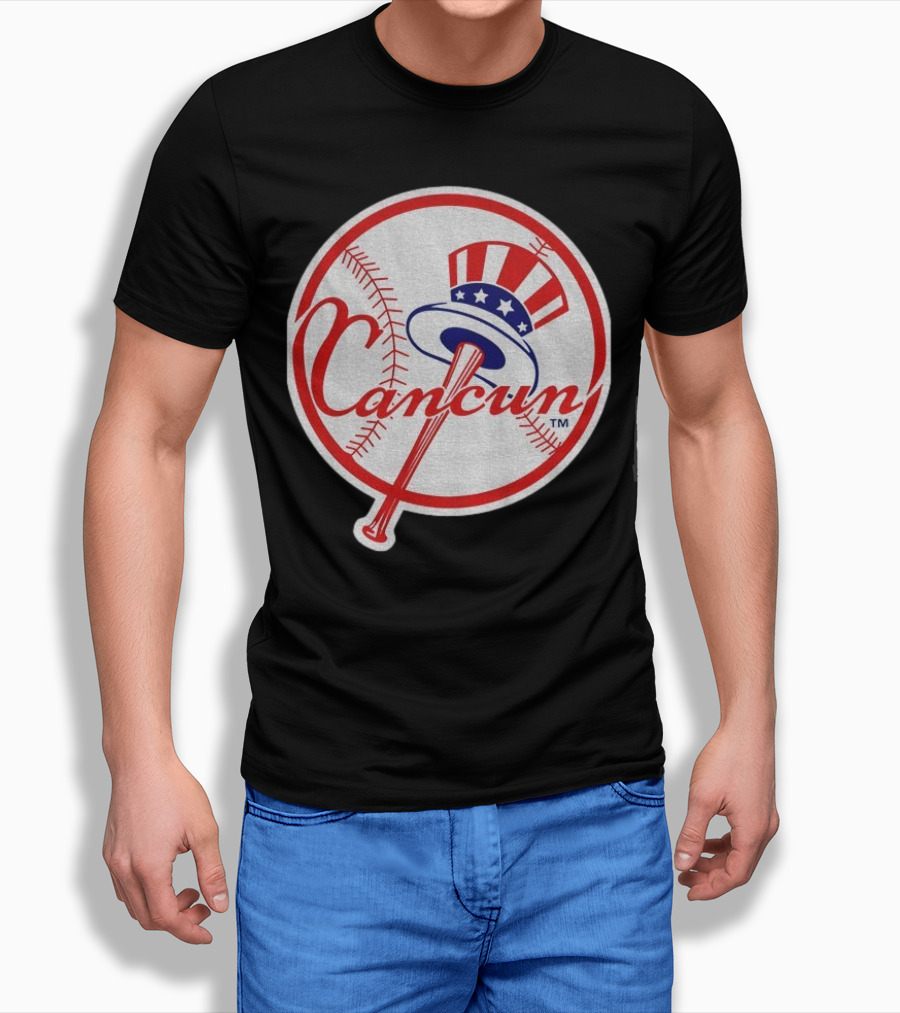 New York Yankees Cancun Baseball Parody With Funny Twist T-Shirt