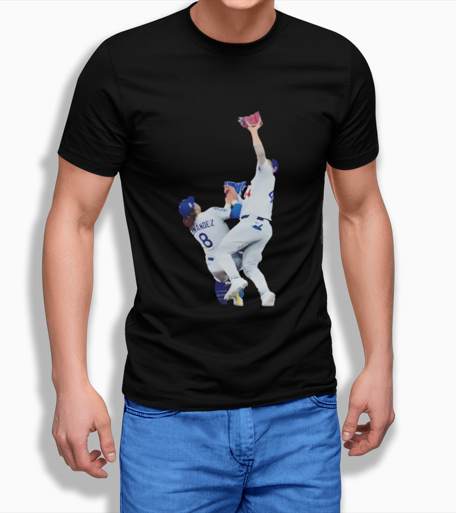 Andy Pages Hernandez Los Angeles Dodgers World Series Game 7 Catch Iconic Play T-Shirt