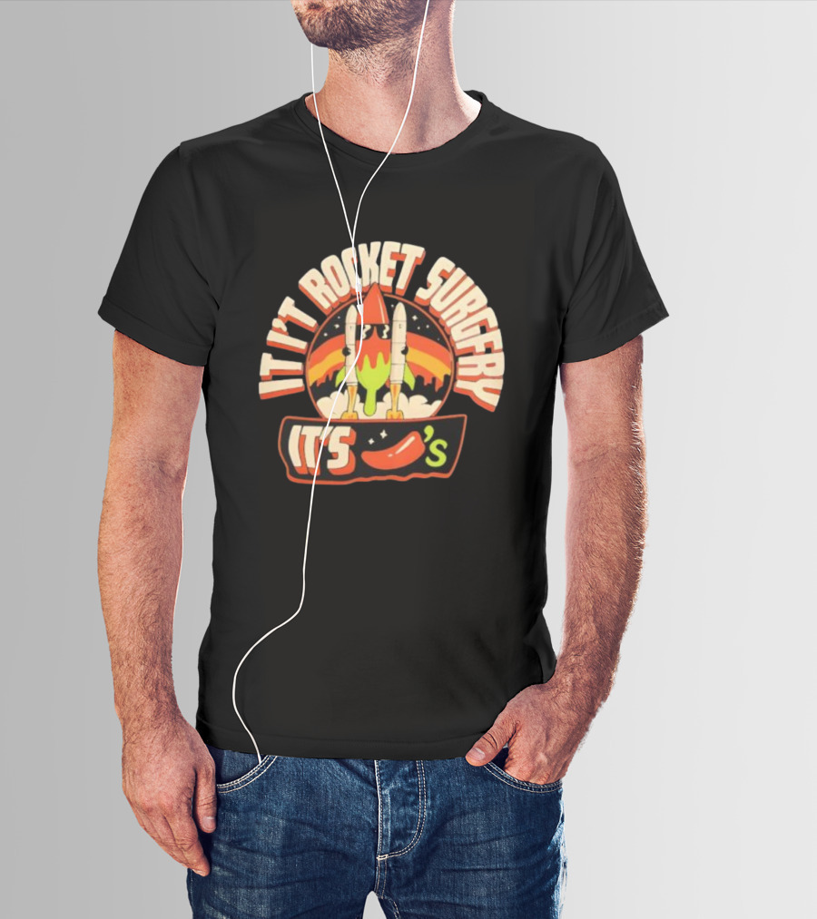 It's Rocket Surgery It's Chili Fiesta Retro Rockets T-Shirt