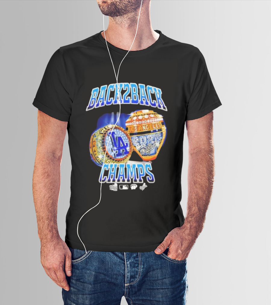 Back2Back Champs Los Angeles Dodgers 2020 World Series Rings T-Shirt