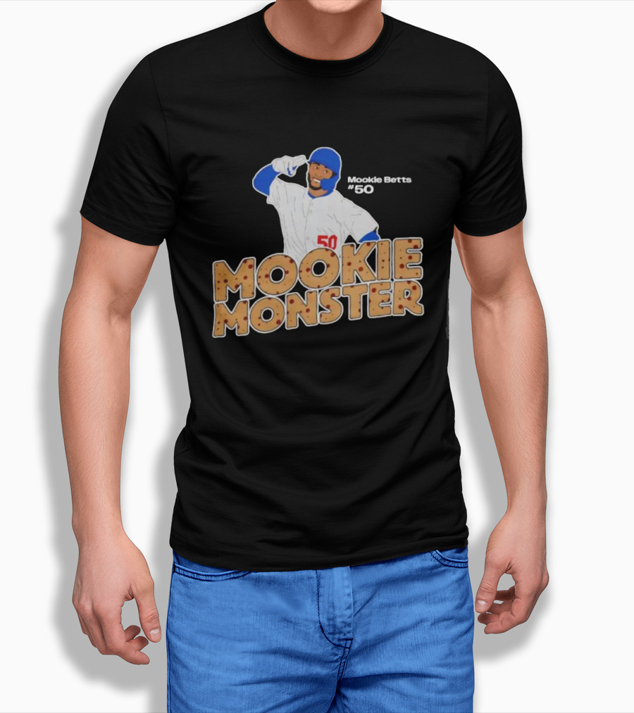 Los Angeles Dodgers Mookie Betts Mookie Monster #50 2025 World Series Champions T-Shirt