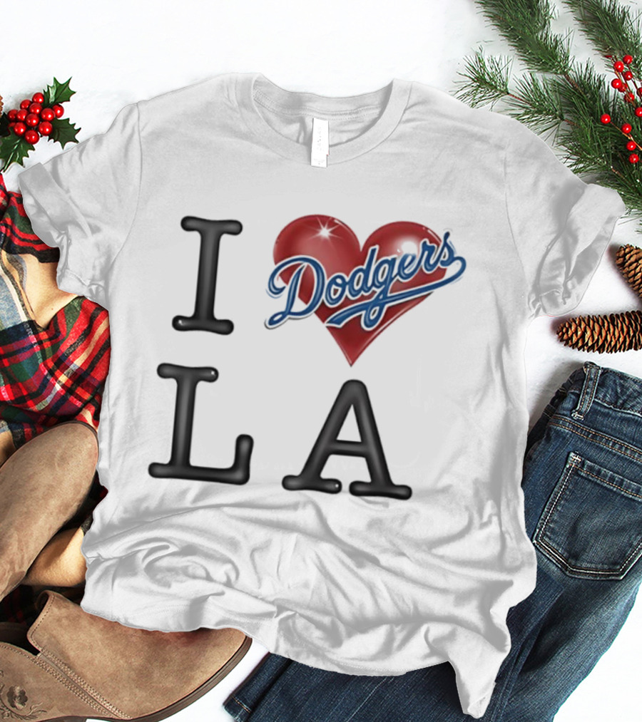 I Heart Dodgers LA T-Shirt