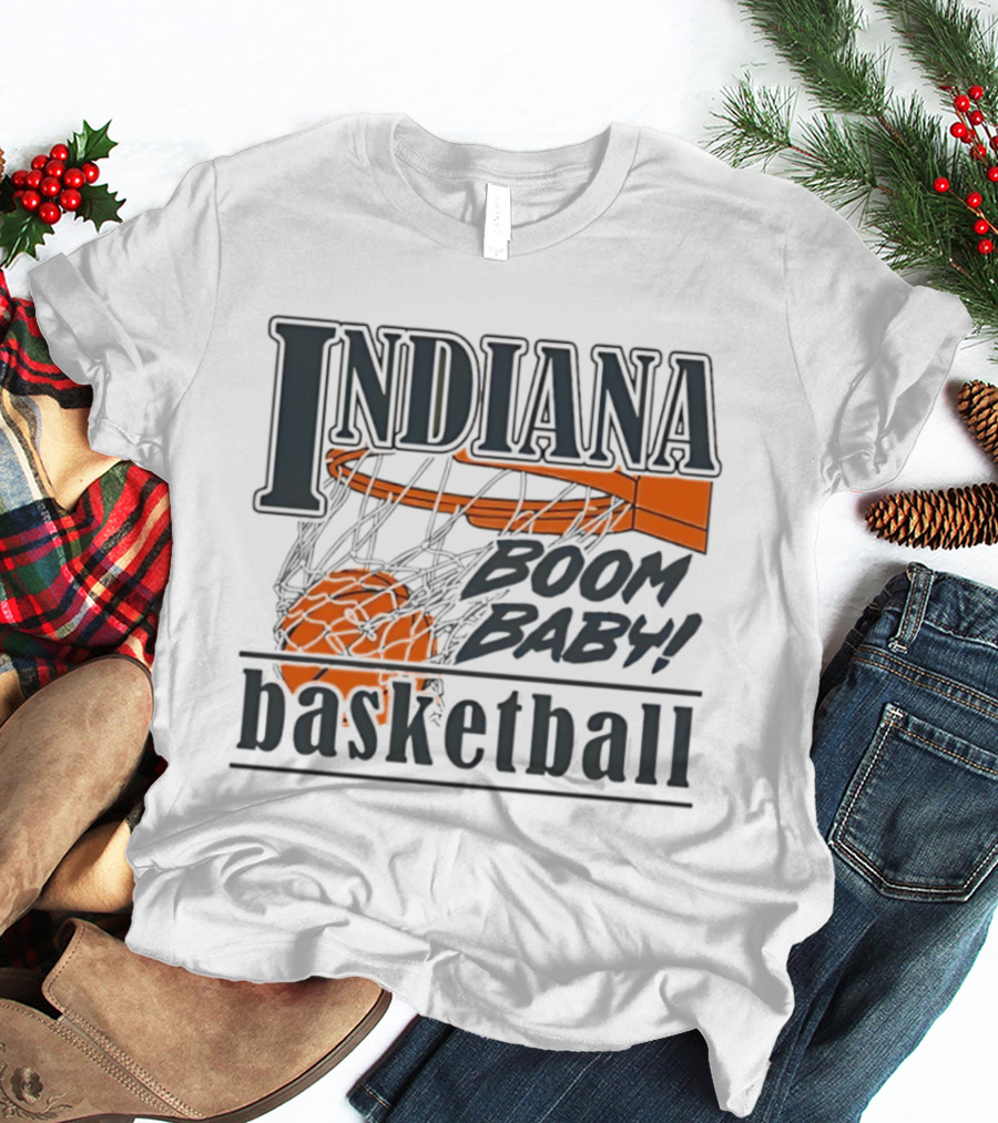 Indiana Basketball Boom Baby Hoosiers Men’s Basketball T-Shirt