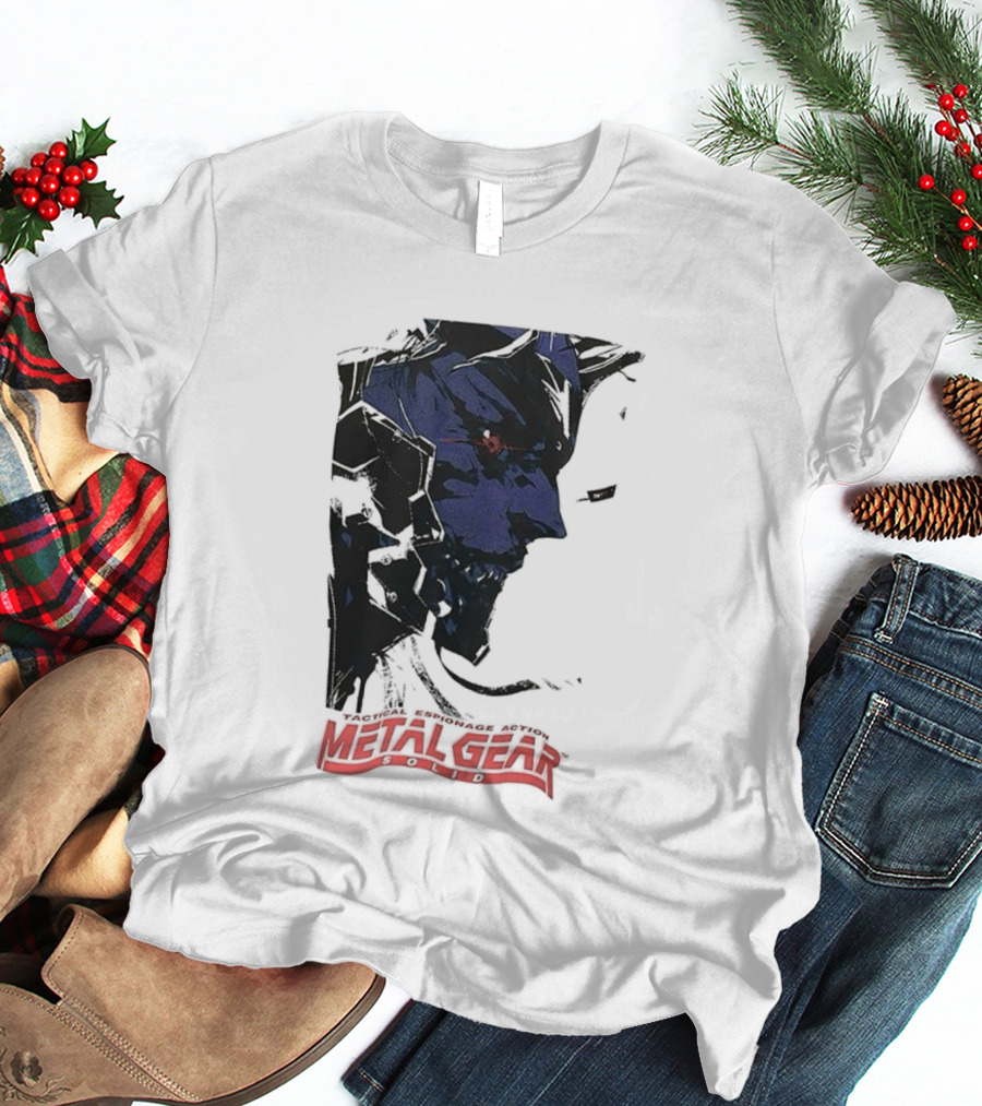 Metal Gear Solid Tactical Espionage Action Iconic Snake Illustration T-Shirt
