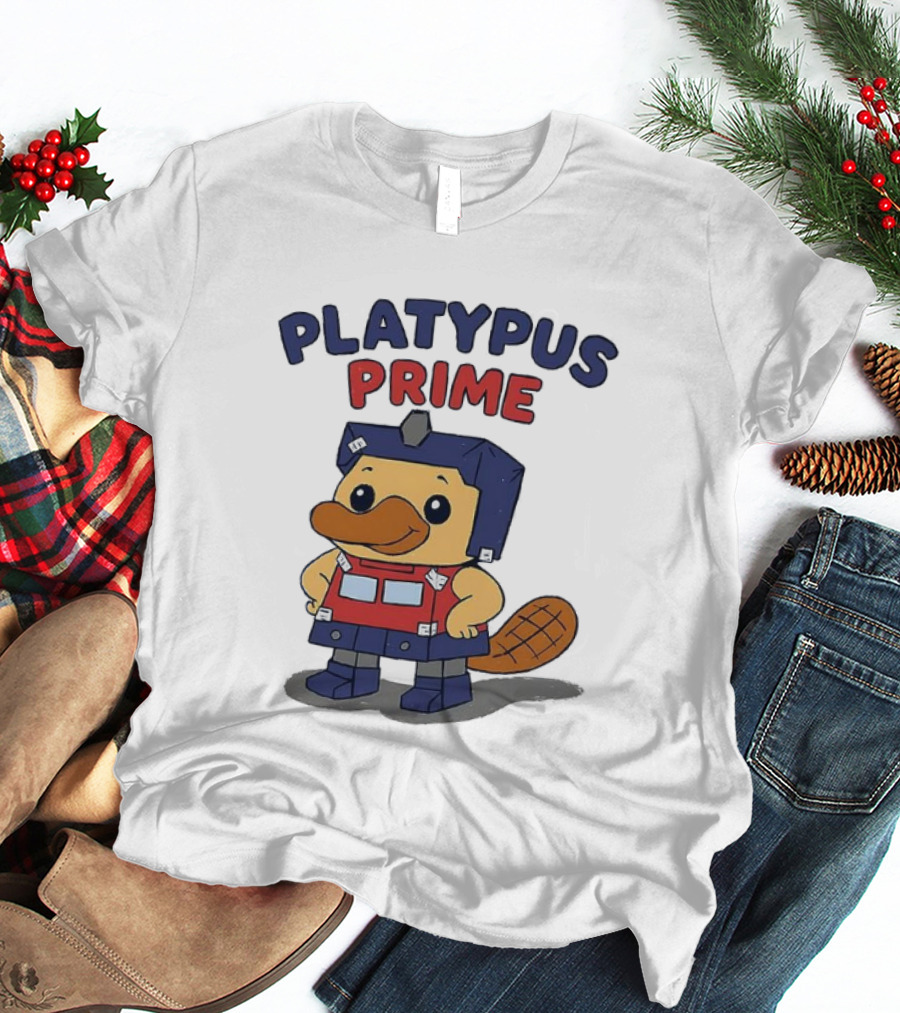 Platypus Prime Optimus Transformers Cute Crossover T-Shirt