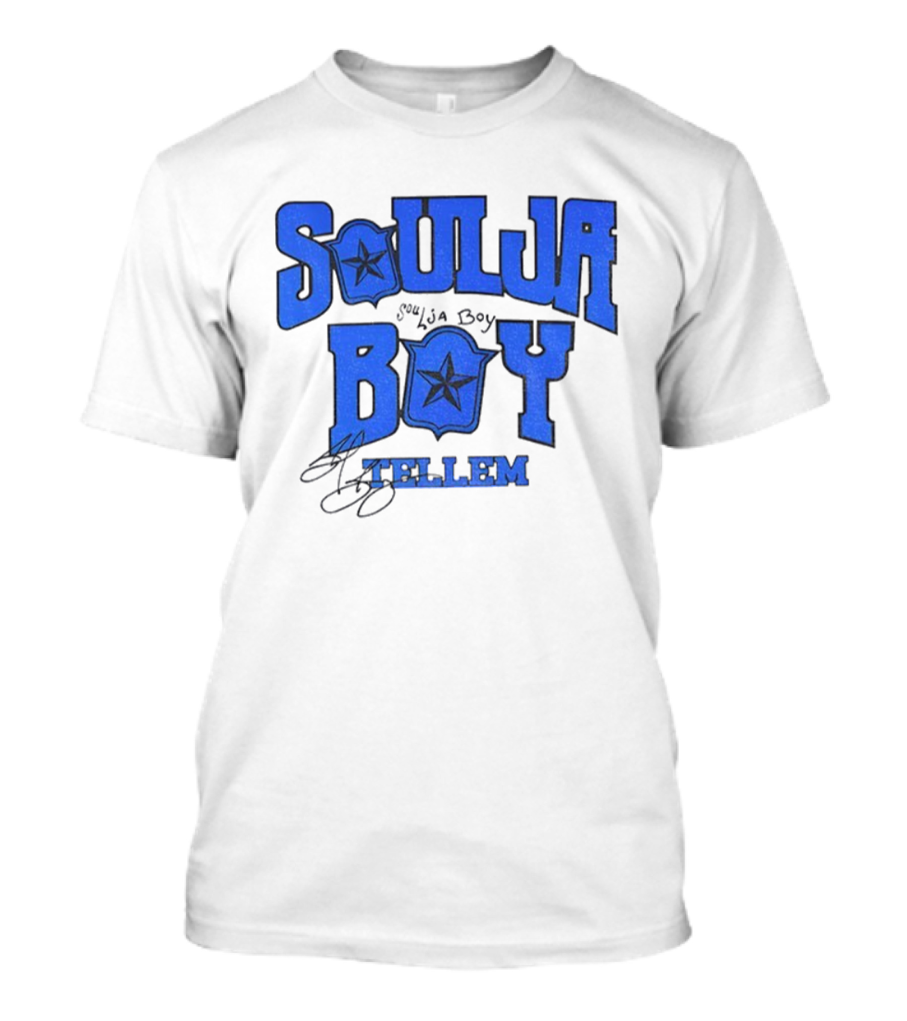 Soulja Boy Tellem Blue Star Signature Halloween Vintage T-Shirt