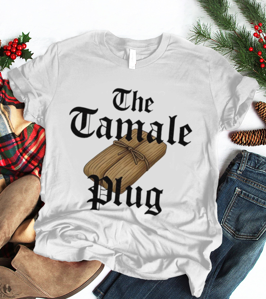 The Tamale Plug Wrapped Corn Husk Icon T-Shirt