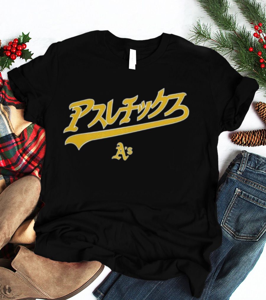 Athletics Hyperfly Katakana A's Gold Script T-Shirt