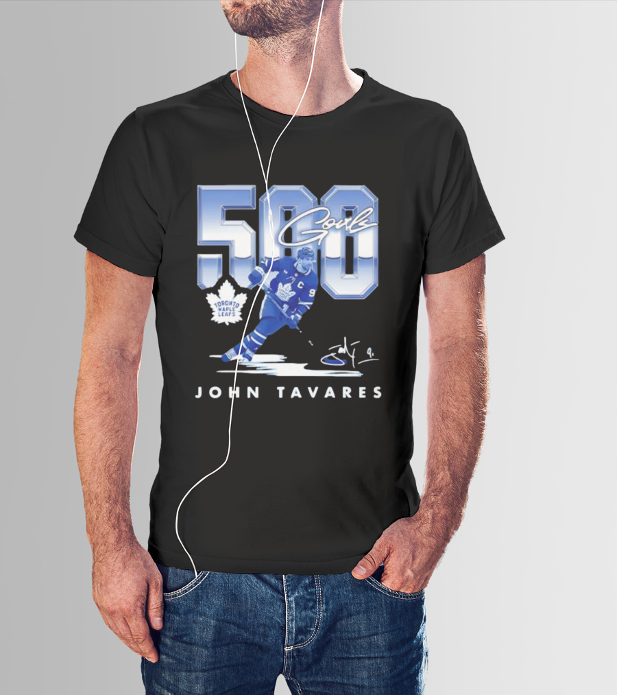 John Tavares Toronto Maple Leafs 500 Goals Milestone Celebration T-Shirt