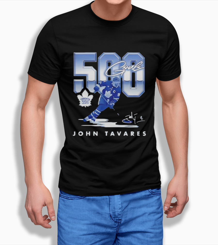 John Tavares Toronto Maple Leafs 500 Goals Milestone Celebration T-Shirt
