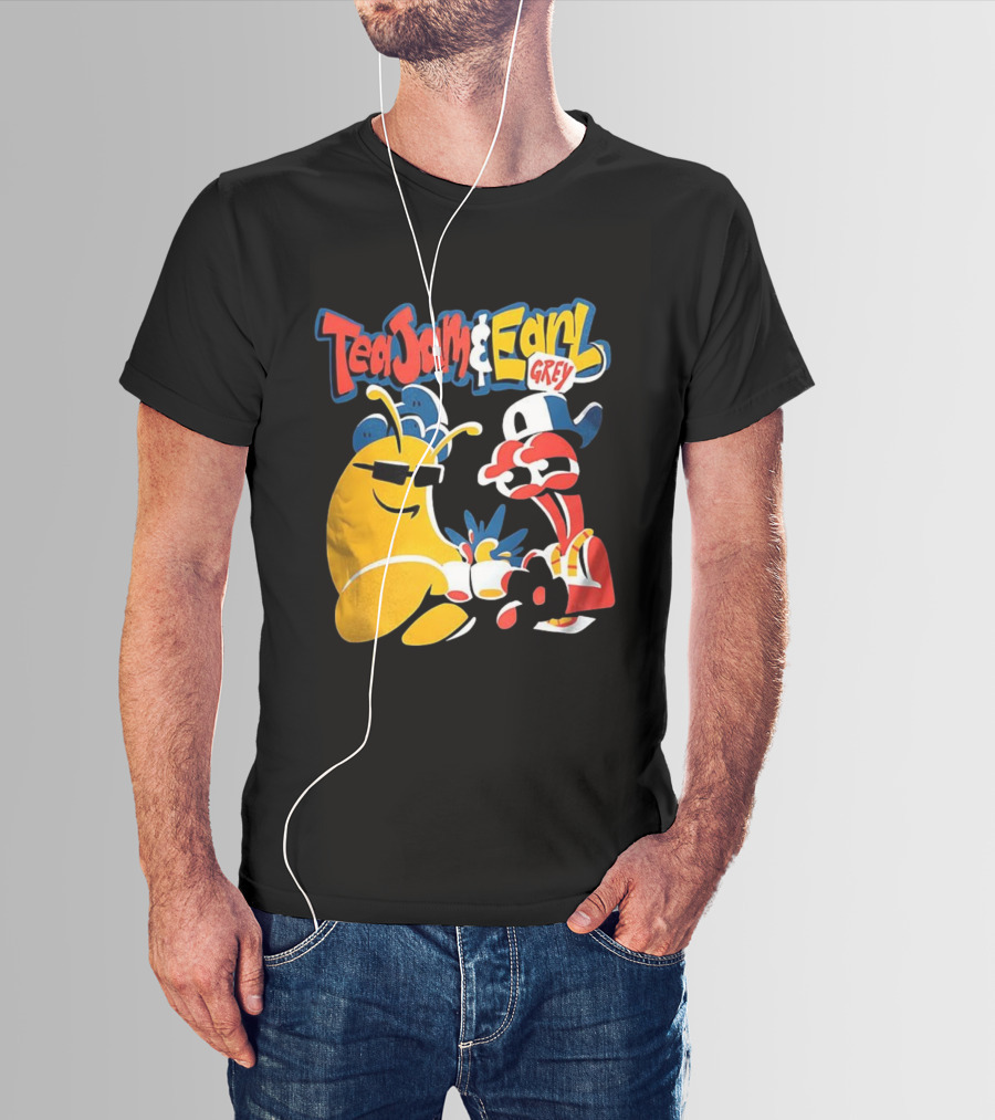 Tea Jam And Earl Grey Nostalgic Video Game Tribute T-Shirt