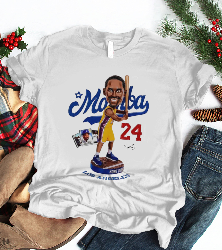 Mamba Los Angeles Kobe Bryant 24 Baseball Bobblehead Dodgers Tribute T-Shirt