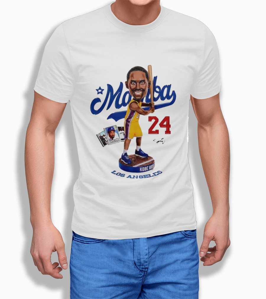 Mamba Los Angeles Kobe Bryant 24 Baseball Bobblehead Dodgers Tribute T-Shirt