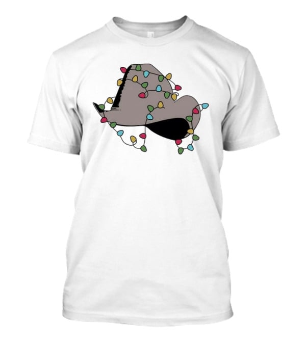 Dwight Yoakam Christmas Light Cowboy Hat Holiday String Lights T-Shirt