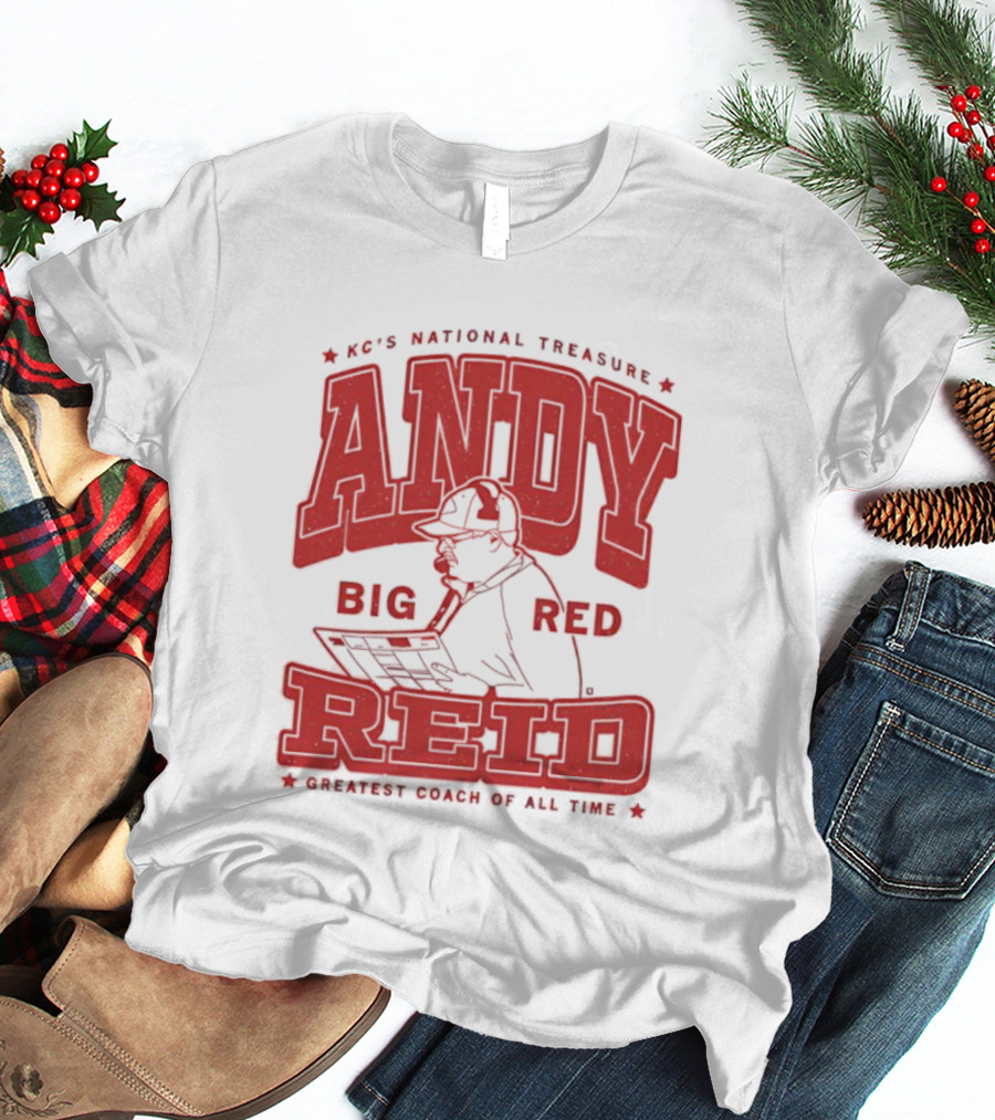 KC's National Treasure Andy Big Red Reid Greatest Coach Of All Time T-Shirt