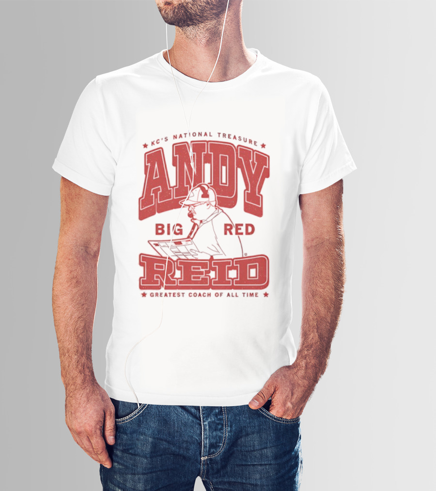 KC's National Treasure Andy Big Red Reid Greatest Coach Of All Time T-Shirt