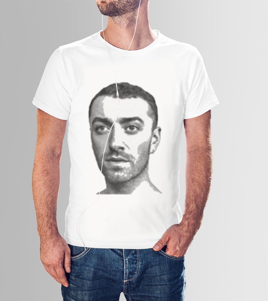 Sam Smith The Thrill Of It All Monochrome Portrait T-Shirt