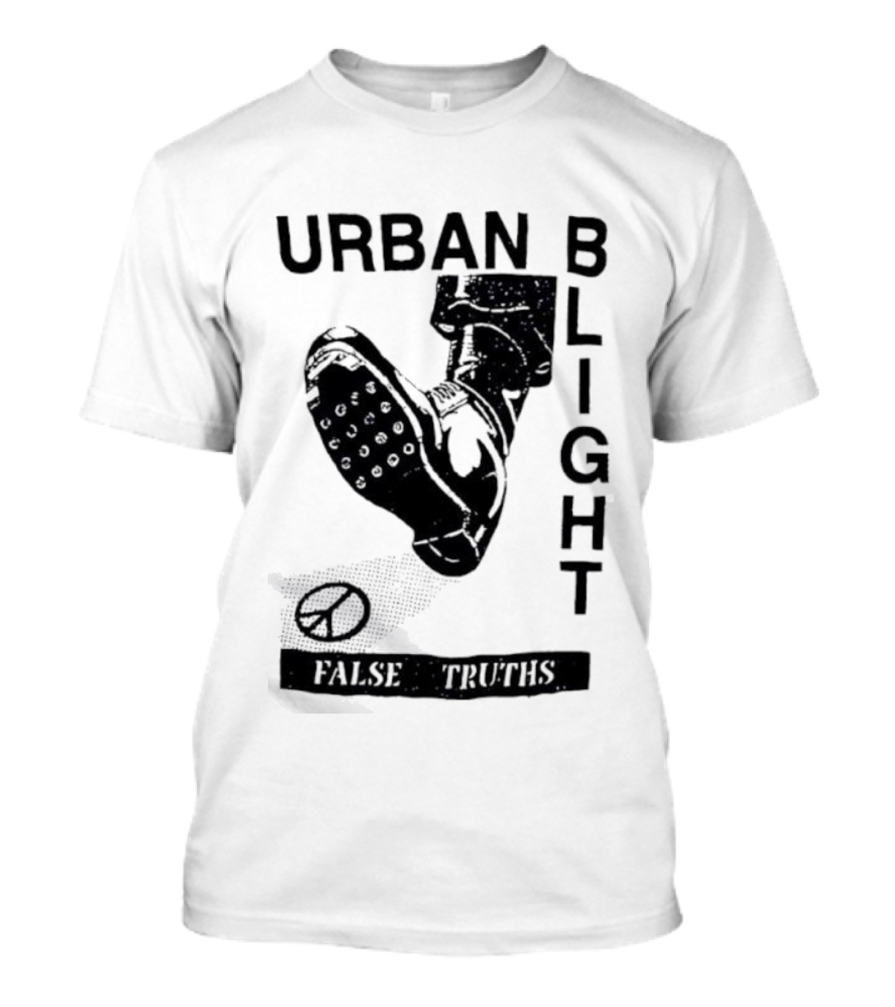 Urban Blight Boot False Truths Stars Sneaker Kick T-Shirt