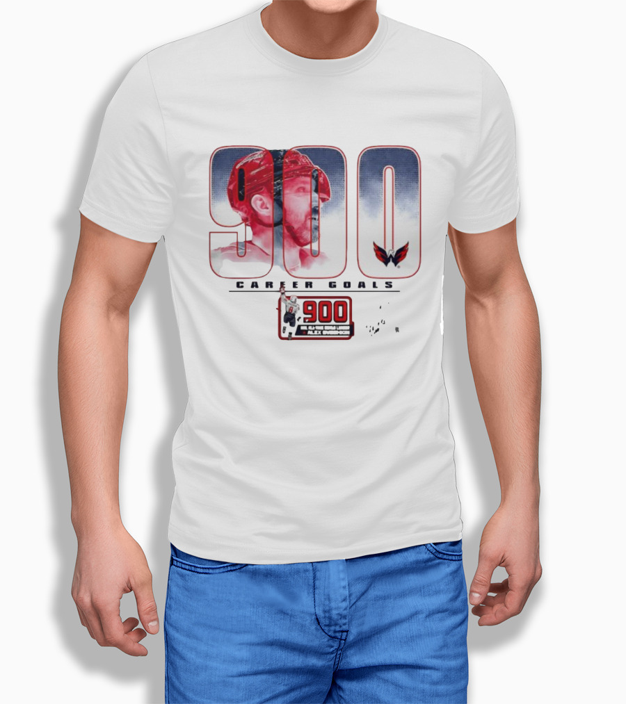 Washington Capitals Alexander Ovechkin 900 Career Goals T-Shirt