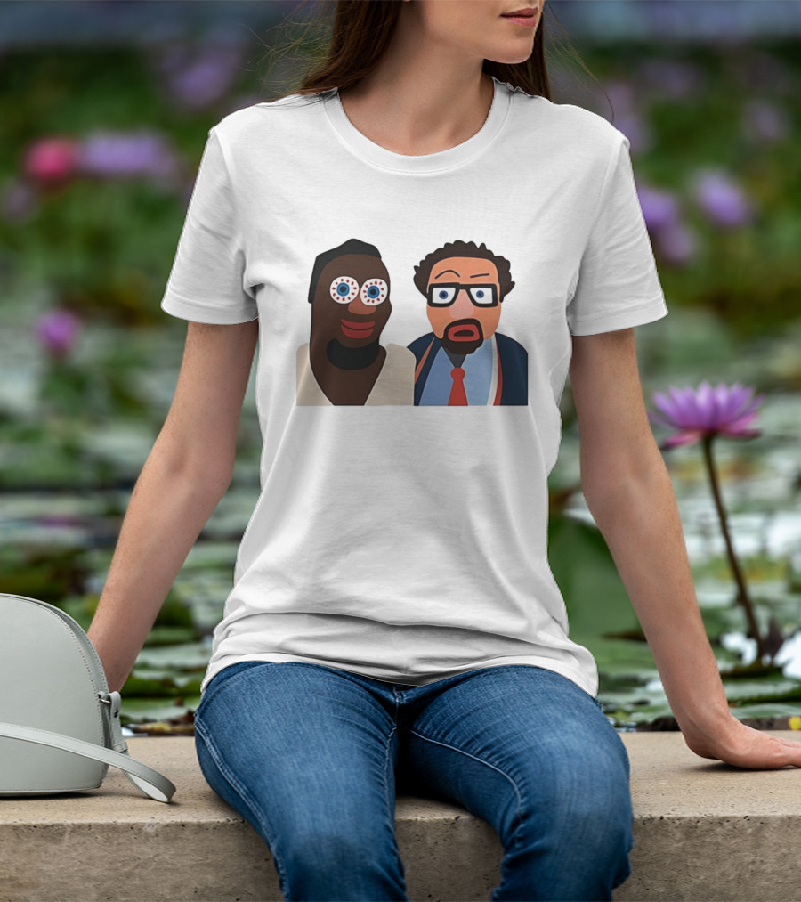 Boston Celtics Jaycee Funny Cartoon Duo Art Style T-Shirt