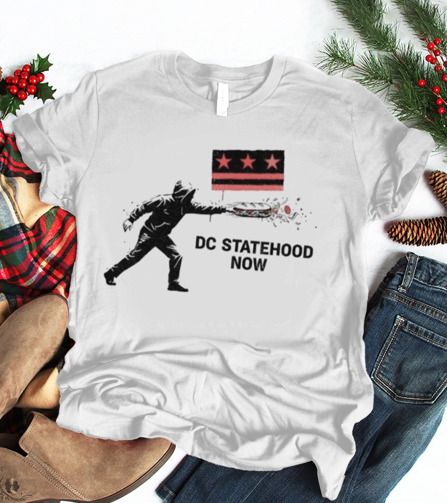 DC Statehood Now Red Stars And Stripes Protest T-Shirt