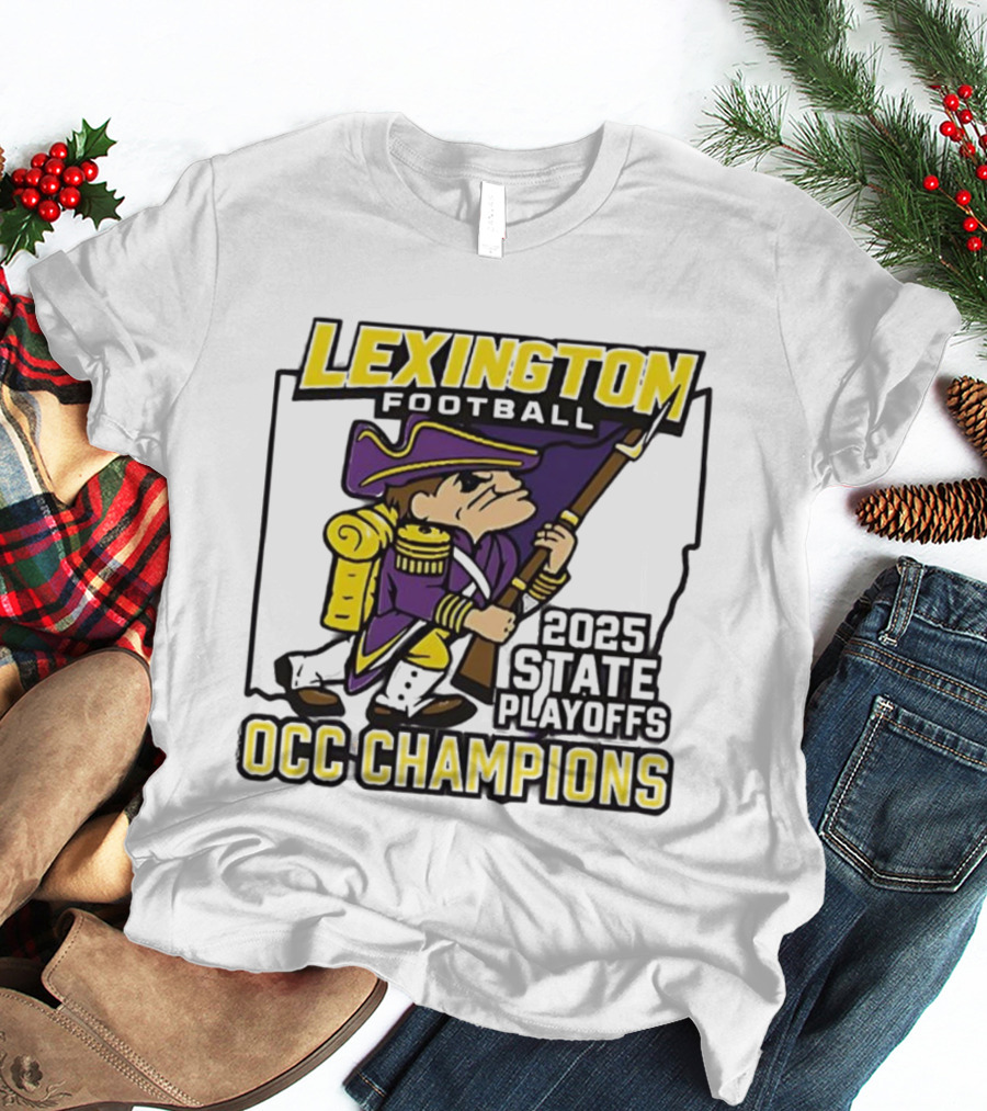 Lexington Football 2025 State Playoffs OCC Champions T-Shirt
