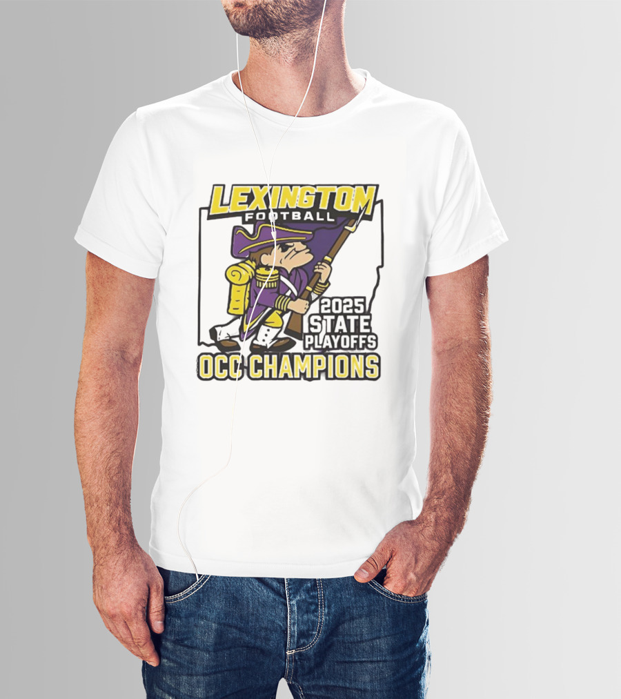 Lexington Football 2025 State Playoffs OCC Champions T-Shirt