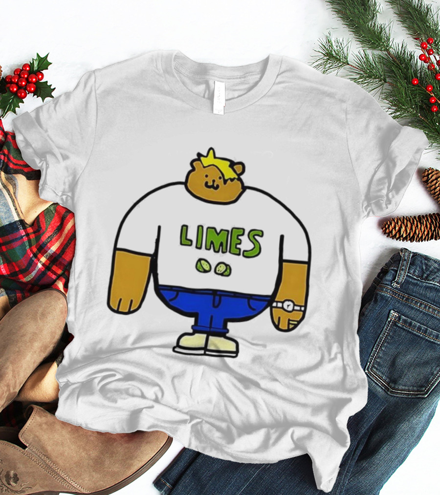 Limes Shayne Character With Lime Slices T-Shirt