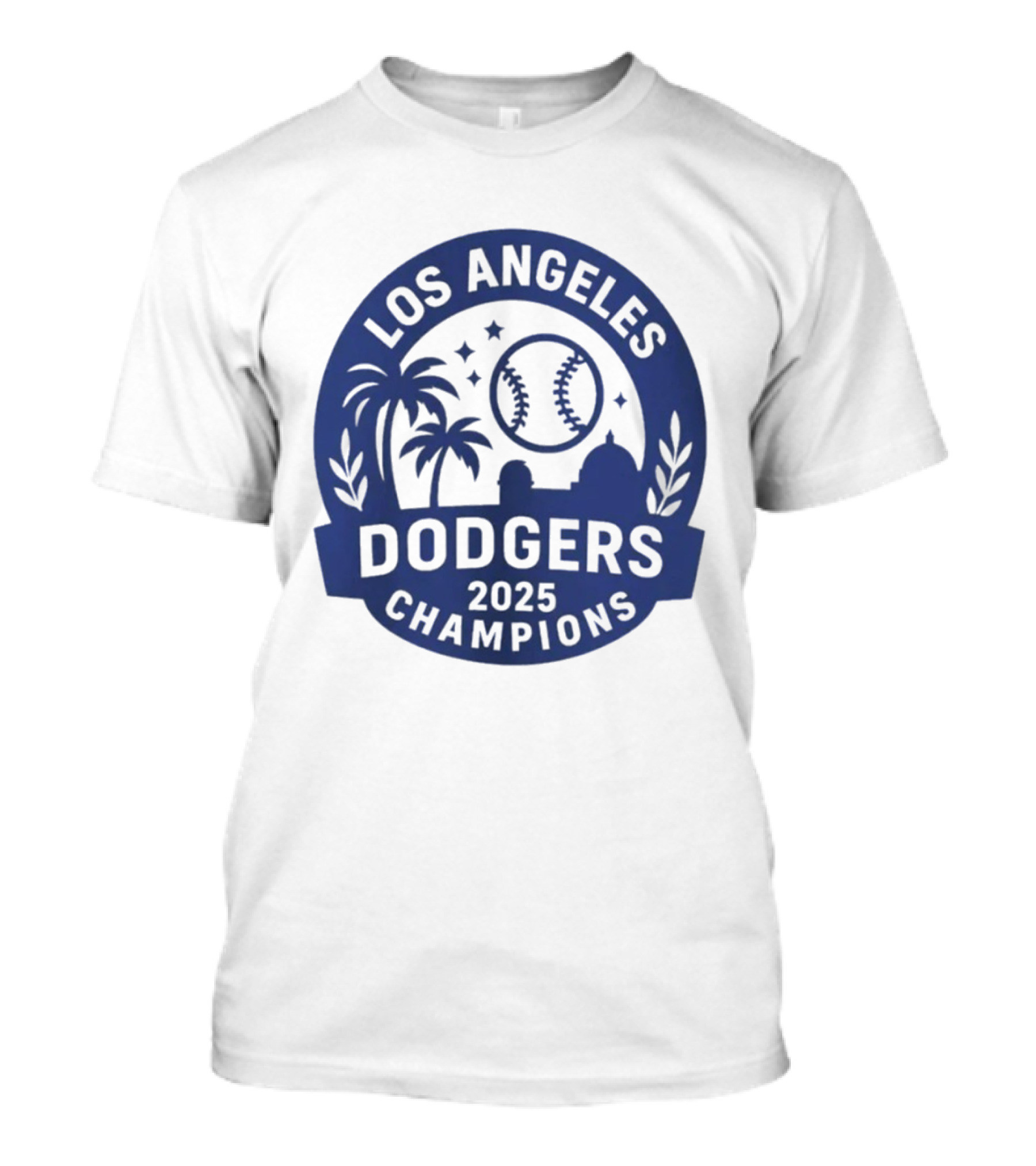 Los Angeles Dodgers 2025 Champions MLB Baseball Palme Stars Vintage Style T-Shirt
