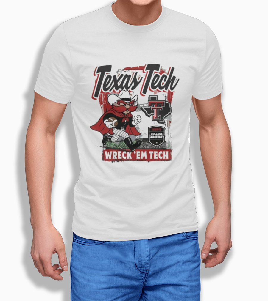Texas Tech Red Raiders Wreck ‘Em Tech Gameday Mascot ESPN College T-Shirt