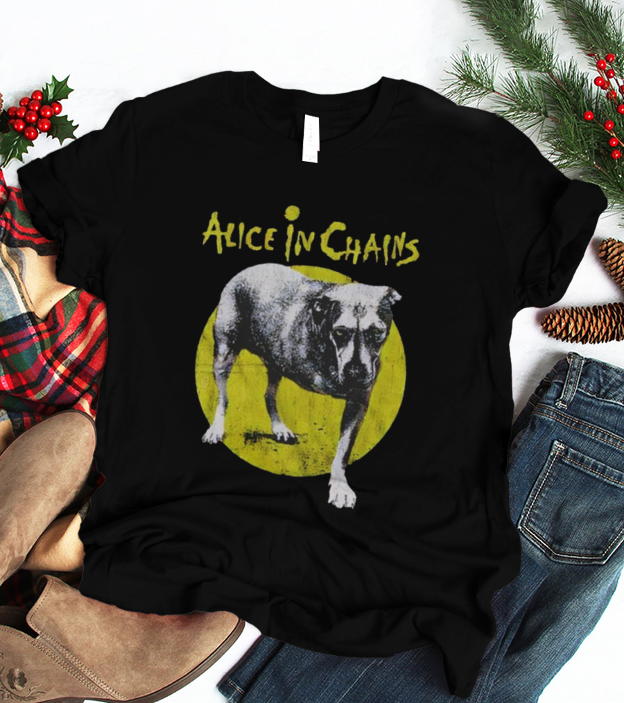 Alice In Chains Three-Legged Dog Iconic Band Logo T-Shirt