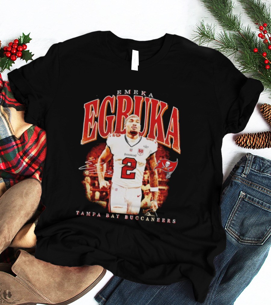 Emeka Egbuka Tampa Bay Buccaneers Egbuka 2 Football Player T-Shirt