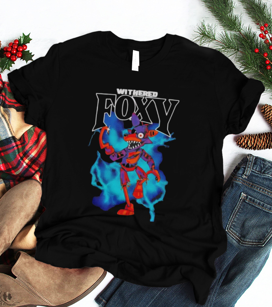 Withered Foxy Five Nights At Freddy’s Colorful Character Artwork T-Shirt
