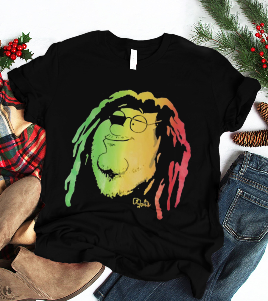 Family Guy Peter Griffin Rasta Colors Bob Marley Style T-Shirt