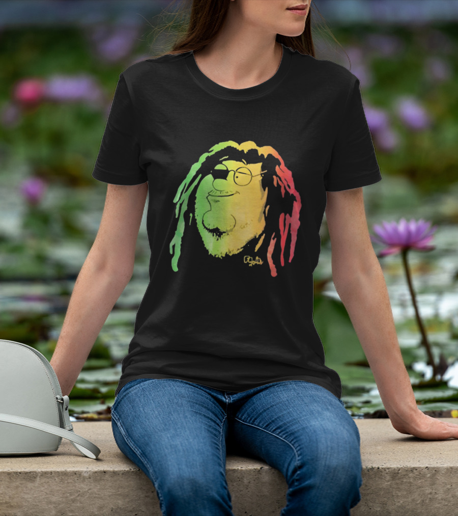Family Guy Peter Griffin Rasta Colors Bob Marley Style T-Shirt